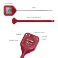 thumbnail image 2 of Yeacher Instant Read Food Thermometer 4 Directions Auto-Rotating LCD Display 鈩? 鈩?Switchable IPX4 Waterproof Digital Meat Thermometers with Probe for Kitchen Cooking Baking Grilling, 2 of 8