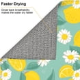 thumbnail image 6 of Xecao Lemons Chamomile Flowers And Leaves Print Dish Drying Mat for Kitchen Counter,Absorbent Coffee Bar Mat, Dish Drainer Rack Mats,Dining Room Decoration, 6 of 8