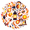 6A, variant on Fiery Stickers Sun Galaxy Stickers Energy Stickers Light Fire Stickers for Notebooks Laptops Guitar