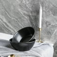 thumbnail image 3 of Stone Lain Abigail Stoneware Bowl Replacement Set, Black with Embossed Basket Weave, 3 of 3