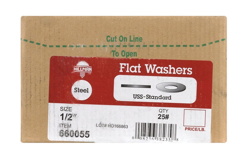 The Hillman Group 280330 3//4-Inch Flat Washer Hardened 20-Pack