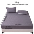 thumbnail image 6 of Lavish Cover Ultra Soft Waterproof Fitted Sheet, Washable Mattress Cover for Home, Hotel(King, Dark Gray), 6 of 9