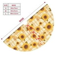thumbnail image 3 of Sikiie Coffee Plaid Sunflower 30-48 inches {designName} Print Christmas Tree Skirt Snowman Xmas Tree Skirt with Edge Christmas Decorations for Holiday Party36", 3 of 7