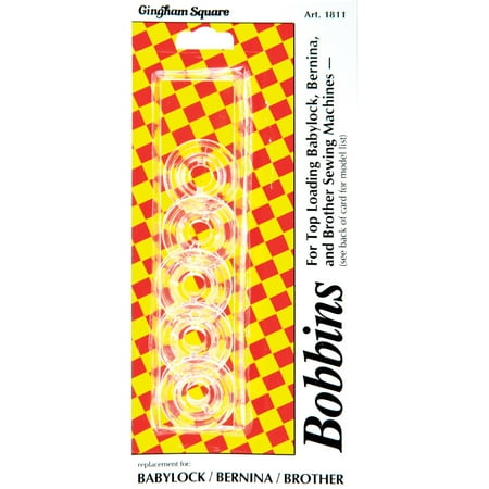 Euro-Notions Plastic Machine Bobbins, 5/pkg