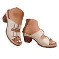 thumbnail image 3 of HSMQHJWE Sabots à Plateforme pour Femmes Mules Sandales à Talons Hauts Bout Rond Mules à Enfiler Talons Cloutés pour Femmes Chaussures Décontractées Confortables, 3 of 8