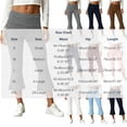 thumbnail image 6 of ShomPort Capri Pants for Women Fold over Low Waist Wide Leg Comfy Summer Lounge Capris Going Out Yoga Pants, 6 of 6
