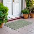 thumbnail image 6 of Addison Rugs Chantille Indoor/Outdoor Transitional Floral Olive Washable Rectangle Rug, 1'8" x 2'6", 6 of 6