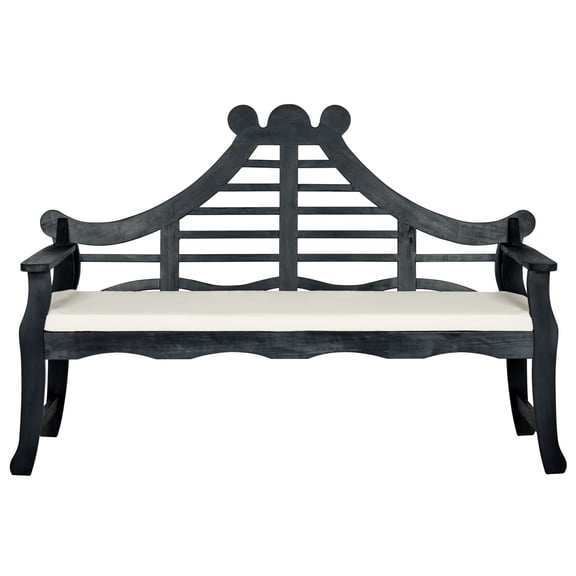 Safavieh Azusa Indoor/Outdoor Traditional Garden Bench with Cushion