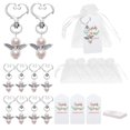 thumbnail image 2 of CNKOO Gift Bags Set DIY Drawstring Candy Biscuit Pouches Kit Heart Shaped Keychain Hanging Tags Favor Bags Set, 2 of 9