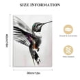 thumbnail image 2 of Nawypu Hummingbird Art Prints Posters, Black and White Photography Wall Art, Wildlife Safrai Jungle Nature Inspired Photos, Exotic Animal Wall Decor. (Hummingbird), 2 of 5