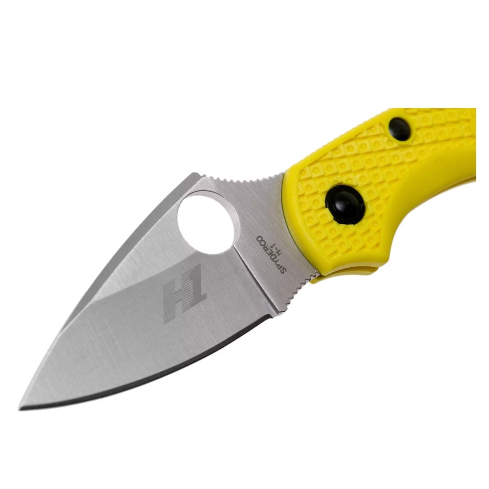Spyderco Dragonfly 2 Salt Lightweight Yellow FRN PlainEdge Folding Knife