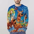 thumbnail image 4 of Scooby Doo Men's Graphic T Shirts Long Sleeve Printed Tee Tops Autumn Casual T-Shirt Fall Clothes S, 4 of 6