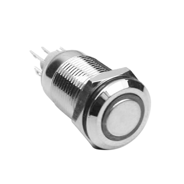 Interruptor de alimentación Zulema acero inoxidable autobloqueante 12 mm 36 V Interruptor de encendido