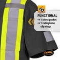 thumbnail image 4 of Pioneer 100% Cotton Reflective Safety T-Shirt, Black, L, V1050570-L, 4 of 6