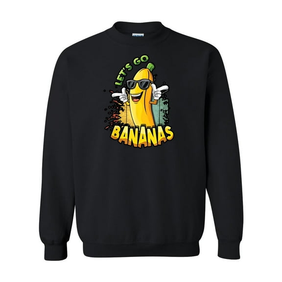 Let Us Go Banana Savannah Funny Retro Vintage Style Sweatshirt