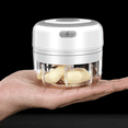 thumbnail image 4 of Electric Garlic Masher Mini Chopper Vegetable Chili Mixing Cutting Meat Ginger Masher Machine White, 4 of 6