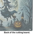 thumbnail image 3 of Flying Witch Spooky Halloween Glass Cutting Board Large 12 in x 15 in, 3 of 5