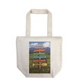 thumbnail image 1 of Roanoke, Virginia, Destination Signpost (100% Cotton Canvas Reusable Tote Bag), 1 of 3