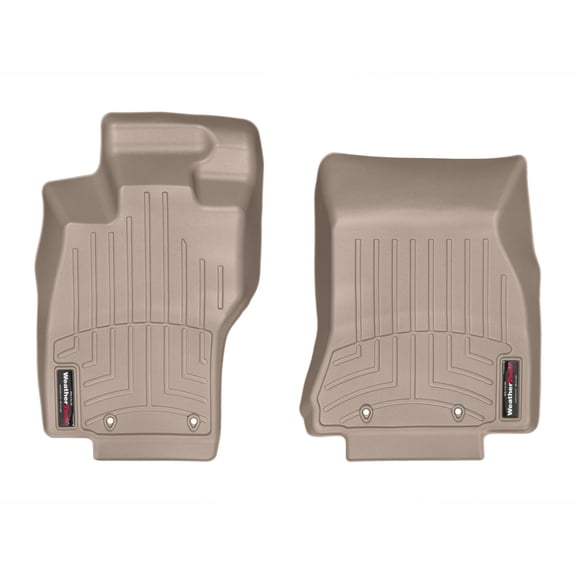 WeatherTech Custom Fit FloorLiners compatible with 2013-2015 Jaguar XF - 1st Row (Driver & Passenger), Tan