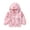Watermelon Red, variant on Enyan Toddler Girls Lightweight Kids Windbreaker Jacket Hooded Printed Water Resistant Jacket