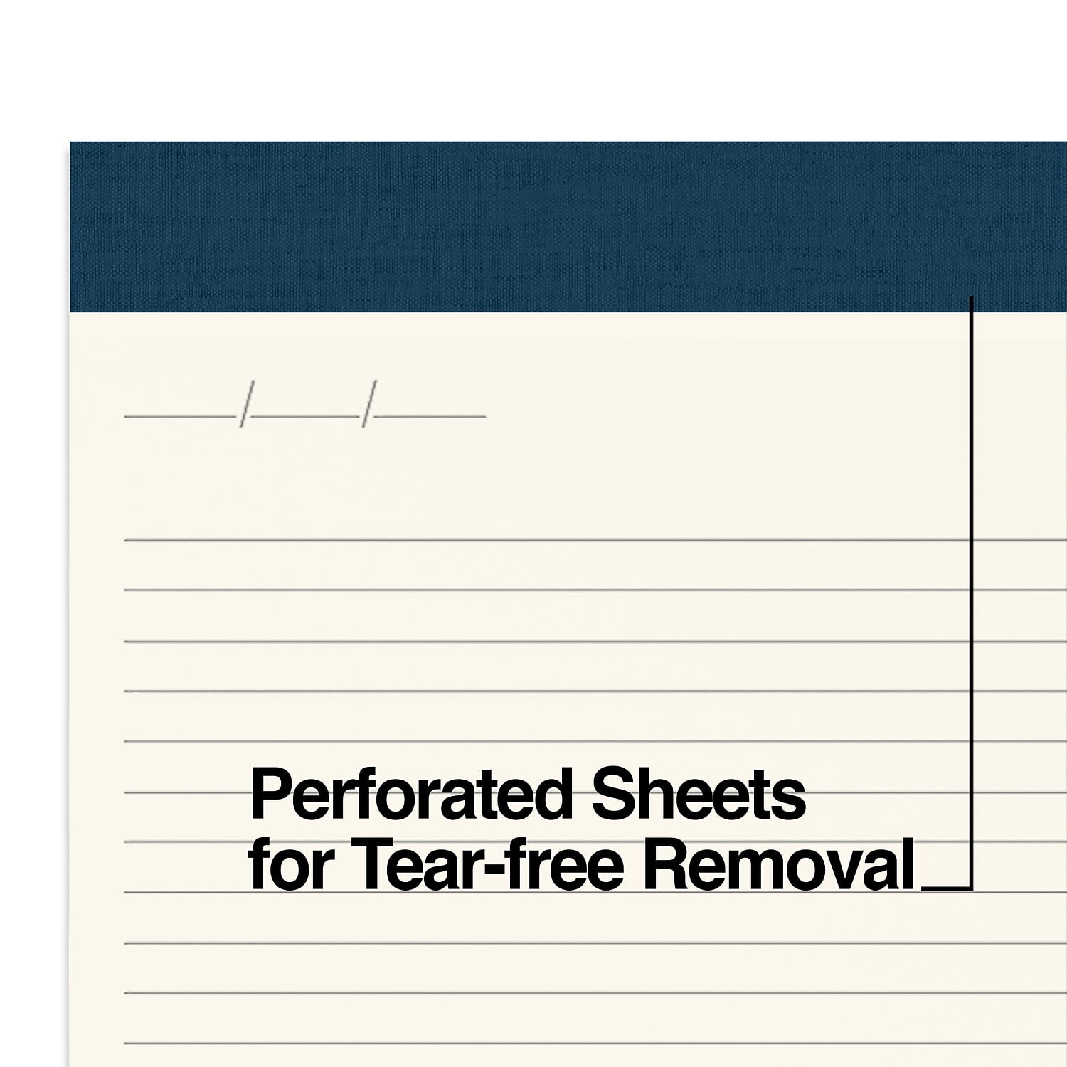 Staples TRU RED Notepads 8.5" x 11.75" Narrow Ruled Ivory 50 Sheets/Pad 24/Carton TR59945VS