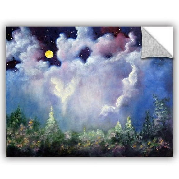 Angel-Moon Removable Wall Art Mural