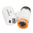 thumbnail image 1 of Mini Microscope 60X, Loupe de Poche Réglable Blanche Plastique Portable Professionnel pour Horloger pour Antiquités, 1 of 8