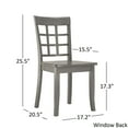 Weston Home Lexington Dining Set - Antique Grey - Wood Construction ...