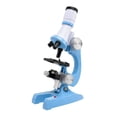thumbnail image 1 of S SERENABLE Monocular Microscope with Microscope Slides Set Biological Microscopes for Home Blue, 1 of 8