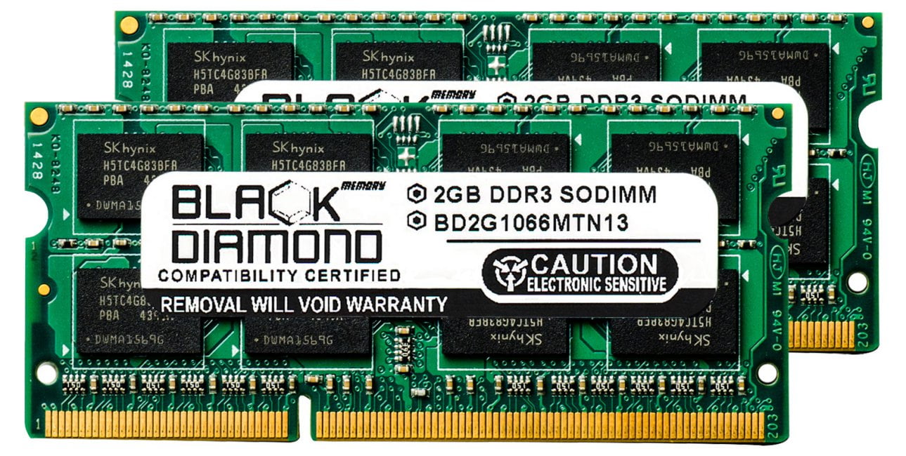 4GB 2X2GB RAM Memory for ThinkPad 2023 Black Diamond Memory Module DDR3 SO-DIMM 204pin PC3-8500 1066MHz Upgrade - Walmart.com