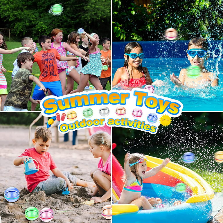 Reusable Outdoor Water Splash Balls Kids Pool Beach - Temu