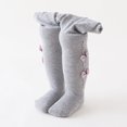 thumbnail image 2 of Newborn Girls Tights 1/2/3/5 Pack Infant Toddler Bow Warm Cotton Legging Stocking Pants Socks, 2 of 9