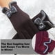 thumbnail image 4 of Guantes cálidos de invierno para mujer con dedos sensibles al tacto con texto en pantalla, guantes resistentes al viento con forro de lana, 4 of 5