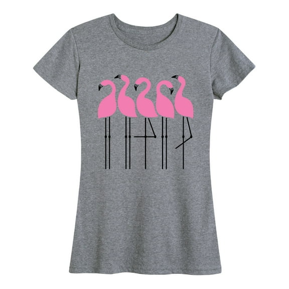 Instant Message - Flamingos - Women's Short Sleeve Graphic T-Shirt