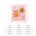 thumbnail image 5 of Cozy Flannel Blanket with Colorful Autumn Leaf Design - Soft Warm Perfect for Sofa Travel Bed and Chair - Ideal for Fall Decor, 5 of 7