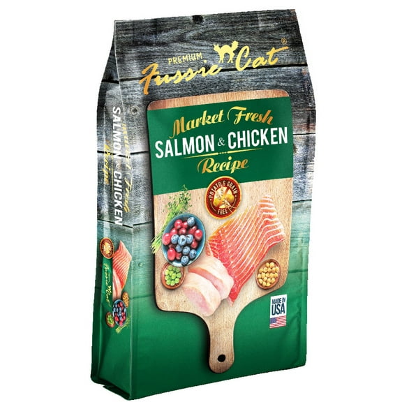 Fussie Cat Market Fresh Salmon & Chicken Formula Dry Cat Food 3.5 LB Bag