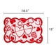 thumbnail image 4 of Camino de mesa con estampado de corazones rojos, mantel individual para San Valentín Manteles individuales, 4 of 8