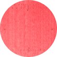 thumbnail image 1 of Ahgly Company Indoor Round Abstract Red Contemporary Area Rugs, 8' Round, 1 of 4