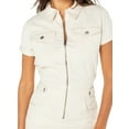 thumbnail image 5 of Celebrity Pink Juniors Zip Front Denim Romper, Sizes XS-XXXL, 5 of 5