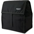 thumbnail image 2 of Freezable Lunch Bag, Black, Built with EcoFreeze Technology, Foldable, Reusable, Zip and Fold Closure with Buckle Handle, Perfect for School and Office Lunches, 2 of 3