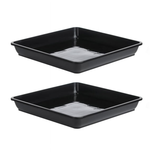 Plastic Flower Pot Drip Trays Set of 2 Gardening Projects Accessory Supplies for Orchard Farmhouse Plants Draining