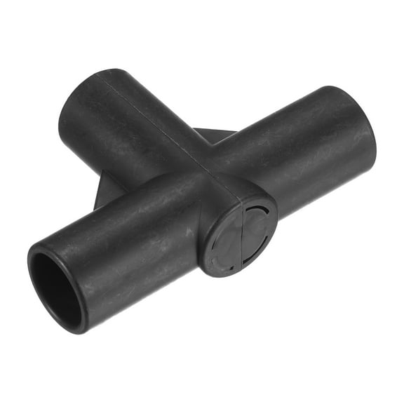 Uxcell 20mm Plastic Gardening Frame Connector Flat 3 Way Pipe Fitting Black 25 Pack