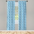 thumbnail image 3 of Ambesonne Watercolor Curtains, Abstract Moroccan, Pair of 28"x84",, 3 of 5
