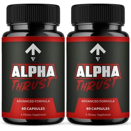 (2 Pack) Alpha Thrust Male Health Support, AlphaThrust Supplement (120 Capsules)