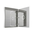 thumbnail image 3 of ANGELES HOME 24"x30" Medicine Cabinet with Lights, Bathroom Mirror Cabinet with 3X Magnification, Defogger, Dimmer, Outlets & USB, Medicine Cabinet Mirror with Memory Function, Right Side, 3 of 16