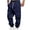 Navy, variant on Mens Cargo Sweatpants Drawstring Elastic Waist Jogging Trousers With Multi Pockets Casual Stylish Sports Joggers (XL, White)