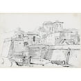 thumbnail image 3 of Joseph-Marie Vien 24x18 Black Modern Framed Museum Art Print Titled - A Fortified Town in Italy (1744-1750), 3 of 5