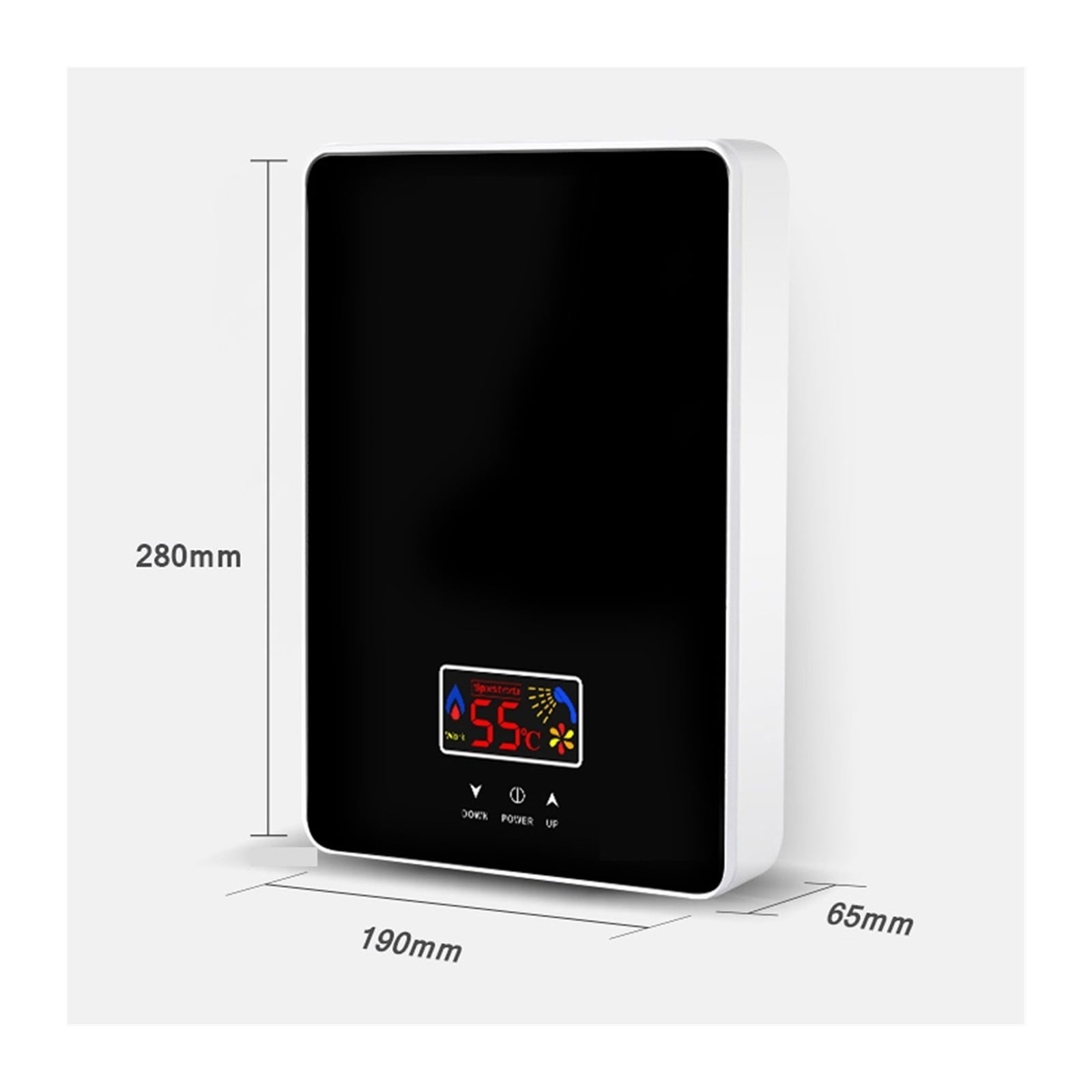 6000W Instant Tankless Electric Hot Water Heater Bathroom Kitchen Instant Heating Tap Demand Water Heater With LCD Display ,Safety Protections