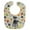 Black Grey, variant on Pawprints Standard Schnauzer Black Baby Bib