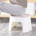 thumbnail image 2 of GUOOL Small Bench Household Plastic Stool Bathroom Stool Children Stool L Pink L, 2 of 9